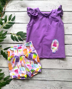 Summer Popsicle Bummies and Ruffle Tee Set