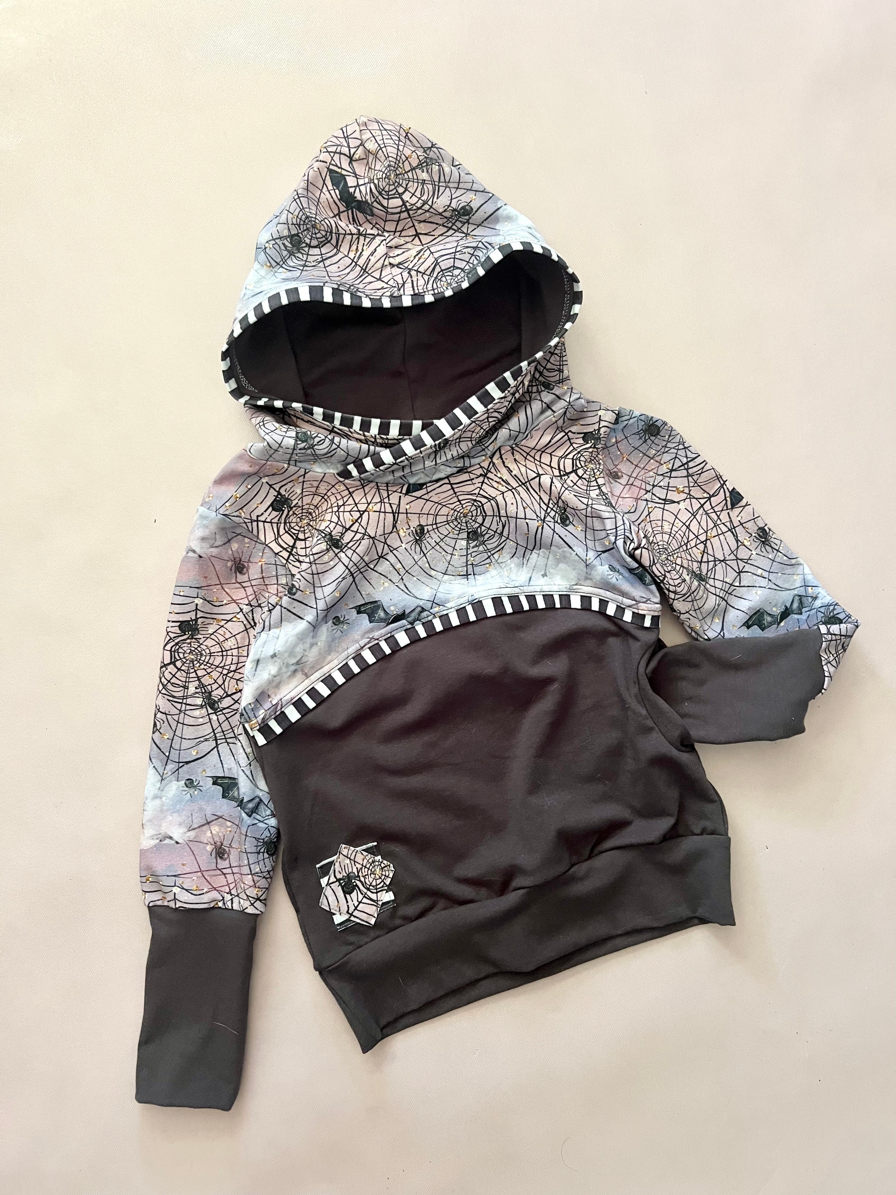Spiders and Fog Colorblock XL Pocket Hoodie